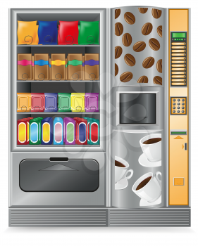 Royalty Free Clipart Image of a Vending Machince