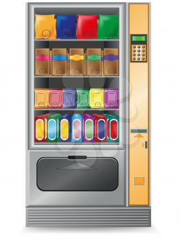 Royalty Free Clipart Image of a Vending Machine