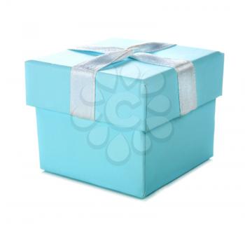 blu box isolated on white background