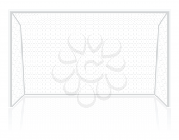 football soccer gates goalie vector illustration isolated on white background