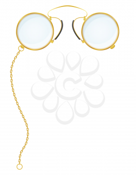 Royalty Free Clipart Image of Pince-nez