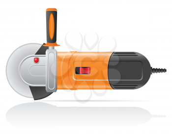 Royalty Free Clipart Image of an Electric Angle Grinder
