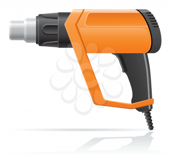 Royalty Free Clipart Image of a Hot Air Gun Dryer