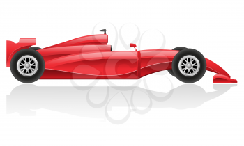 racing car vector illustration EPS 10 isolated on white background