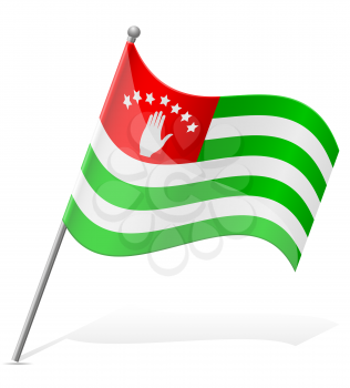 flag of Abkhazia vector illustration isolated on white background