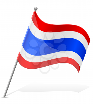 flag of Thailand vector illustration isolated on white background