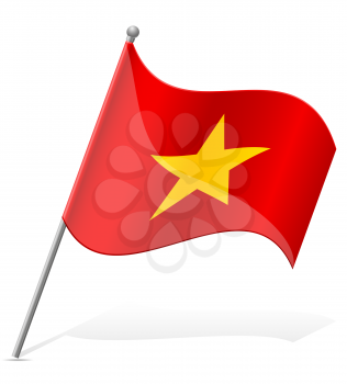 flag of Vietnam vector illustration isolated on white background