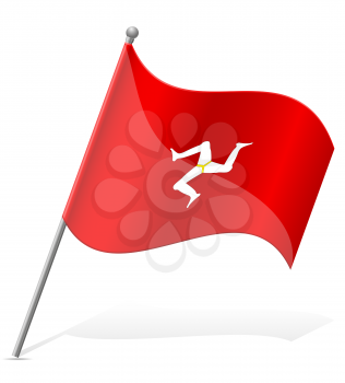 flag Isle of Man vector illustration isolated on white background
