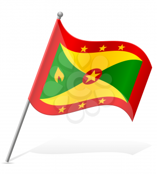 flag of Grenada vector illustration isolated on white background