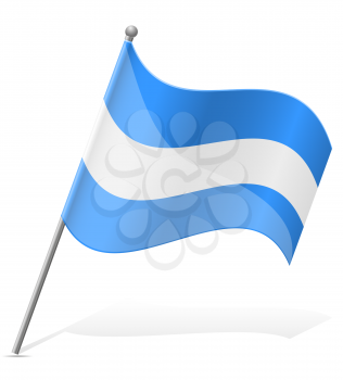 flag of Nicaragua vector illustration isolated on white background