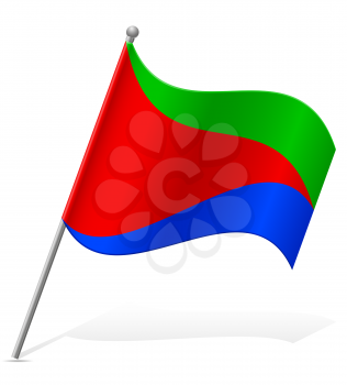 flag of Eritrea vector illustration isolated on white background