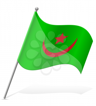 flag of Mauritania vector illustration isolated on white background
