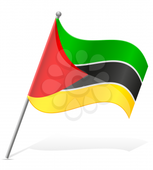 flag of Mozambique vector illustration isolated on white background