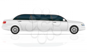 car limousine vector illustration isolated on white background