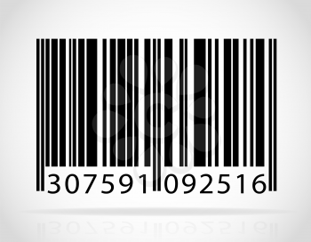 barcode vector illustration isolated on white background
