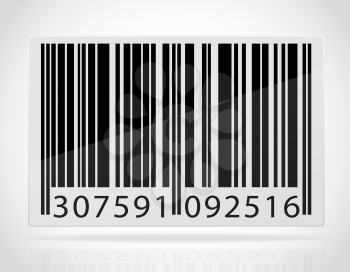 barcode vector illustration isolated on white background