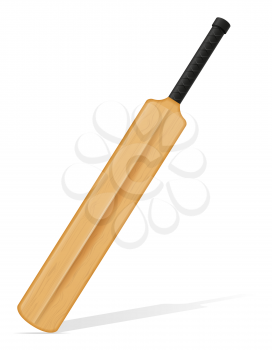 cricket bat vector illustration isolated on white background