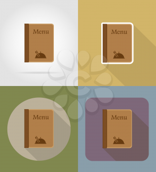 menu objects and equipment for the food vector illustration isolated on background