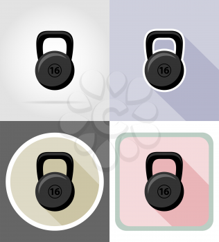 weight flat icons vector illustration isolated on background