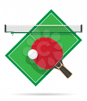 ping pong table vector illustration isolated on white background