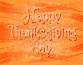 text happy thanksgiving day vector illustration isolated on background