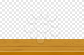 wooden table top vector illustration isolated on transparent background