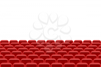 theater hall with seating for spectators vector illustration isolated on white background