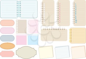 Royalty Free Clipart Image of Scrapbook Elements