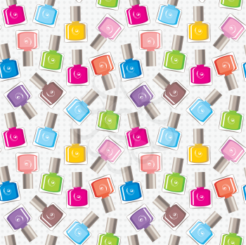 Royalty Free Clipart Image of a Nail Polish Background