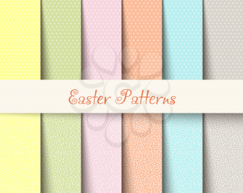 Easter patterns spring background