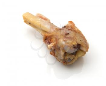 gnawed bones from chicken