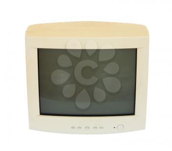 old monitor from your computer on a white background