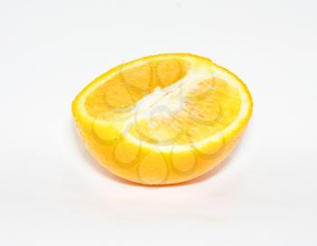 orange fruit on white background 