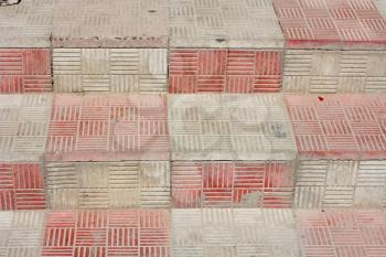 A abstract stairs with ceramic tiles. 