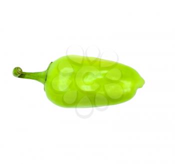 Green Pepper isolated on white background 
