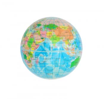 earth globe on white background 