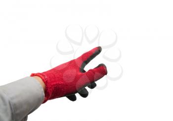 Hand in medical glove 