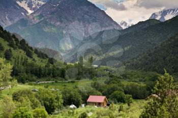 Tien Shan Mountains in the nature