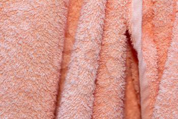 background of pink terry towels