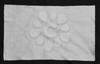 white cloth on a black background
