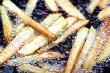 fried potato slices, potato chips
