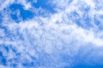beautiful clouds in the blue sky
