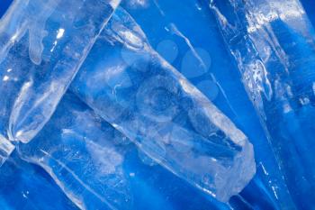 abstract background of blue ice