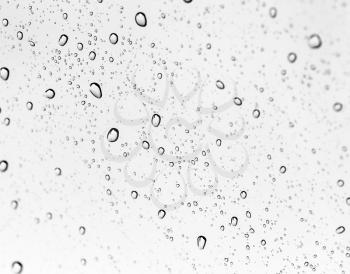 Background of water drops on glass