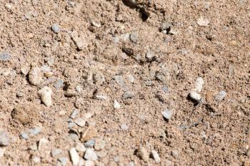 background of sand and gravel