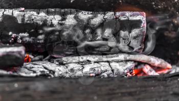 coals as background