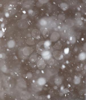 snow falls as background