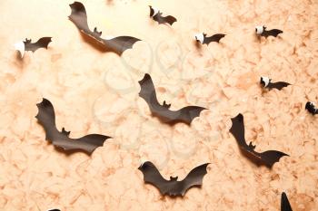 Paper on the wall of the bat on Halloween