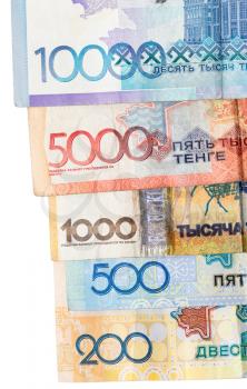 Kazakh tenge money as background