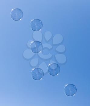 bubble on the blue sky